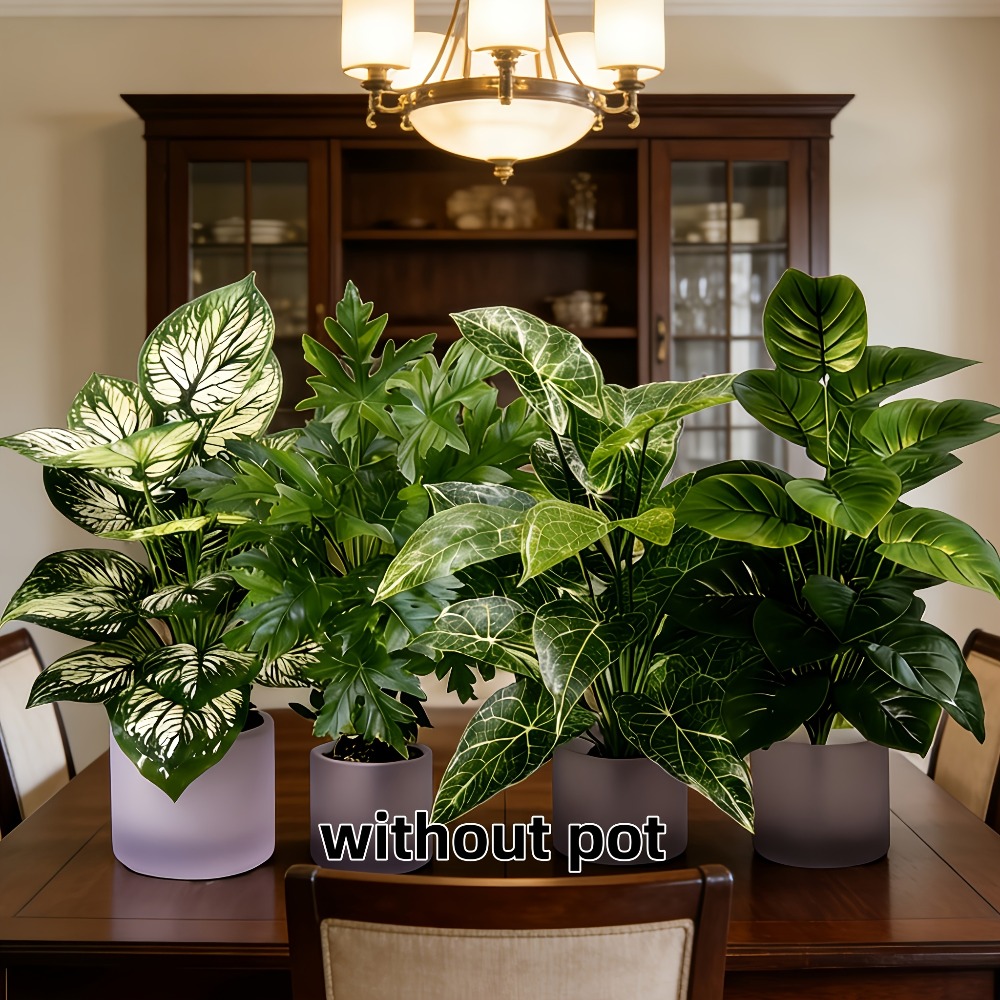 4 قطع نباتات اصطناعية بـ 48 ور - مراجعة Monstera Adansonii وسعره