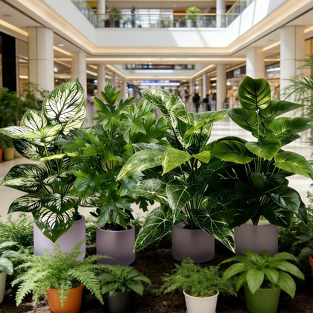 4 قطع نباتات اصطناعية بـ 48 ور - مراجعة Monstera Adansonii وسعره