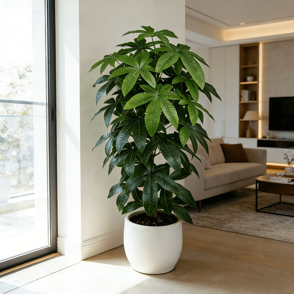 شجرة المال الاصطناعية (باشيرا  - مراجعة Dracaena Marginata وسعره